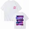 Camiseta de Algodón Estampada Kpop Demon Slayer Saja Boys 2025 Harajuku Cuello Redondo Casual Anime para Hombres y Mujeres Top