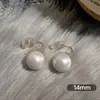 Bobina de Mosquito Francesa Disco Clip de Oreja Perla Sin Agujero Pendientes Retro de Alta Gama para Mujer Otoño e Invierno Clip para Hélice de Oreja de Plata 925 Pequeño Bombilla