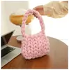 Lana Gruesa de Islandia Bolso Tejido a Mano Bolsa de Materiales diy Bolso de Mano Casero Bolso de Hombro Cruzado Terminado