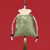 Saco para o Festival do Barco-Dragão bolsa vazia portátil borla de brocado doméstico duradouro Artemísia bolsa cheia bolsa de pano fundo quadrado sachê atacado