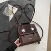 Mochila Casual e Estética de Nicho para Mulheres Nova Coleção Primavera 2026 Mochila Pequena Retrô Bolsa de Ombro Personalizada Bolsa Transversal