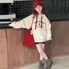 Sudadera para Niña Primavera y Otoño 2026 Nuevo Estilo Niña Grande Primavera Casual Sudadera con Capucha Camiseta Base de Manga Larga para Niños Moderna