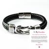 Pulseira Europeia e Americana transfronteiriça versátil aço titânio torcido masculina Pulseira com fecho magnético pulseira de aço inoxidável joia