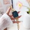 Adecuado para Correa de Apple Watch Moda Trébol Diamante Correa Metálica iwatch9-1 Banda Representativa