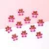 Nuevos mini lindos accesorios de resina de oso de dopamina de hielo diy accesorios para uñas funda para teléfono móvil accesorios para el cabello