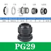 Conector impermeável de nylon poroso para cabo M20/PG16 conector de plástico Cabeça Grande selada para cabo trava fixa porca de fixação