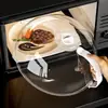 Tapa para calentar en microondas, protector contra salpicaduras, resistente a altas temperaturas, a prueba de aceite, tapa para mantener la comida caliente, tapa para platos, a prueba de mosquitos, plástico, transparente