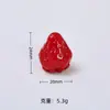 Brinquedos de Comida de Morango Realistas Tridimensionais Acessórios Criativos Feitos à Mão DIY Acessórios de Cola de Creme Resina Pacote de Materiais Atacado