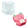 Molde de Silicone de Animal 3D Fofo Simulado para Bolo Cartoon DIY, Fondant e Velas