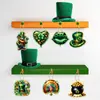 24 Piezas St. Etiquetas de Regalo para el Día de San Patricio Decoración de Ambiente de Festival Irlandés Colgantes