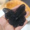 (solteiro) Flor Organza Borboleta Bordado Contas de Unhas Solúveis em Água Diamante Renda Adesivo de Rosto Decoração Vestido de Noiva Acessórios