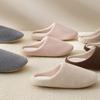 Chinelo de Linho Silencioso para Casa Masculino Interior Antiderrapante Solado Macio Silencioso Chinelos de Casal Chinelos de Algodão de Alta Qualidade para Todas as Estações