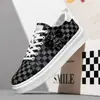 Zapatos para Hombre 2026 Estilo Nuevo Estilo Chino Transpirables Zapatos a Cuadros con Cordones Zapatos para Hombre de Caña Baja Zapatos Casuales de Lona para Hombre