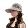 Nuevo Sombrero de Pescador Estilo Coreano 2026 Mejorado para Mujer, Protección Solar para Primavera y Verano, Ala Ancha, Sombrero de Sol Plegable para Viaje