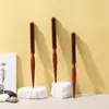 Pentes de Lã de Três Fileiras Forma Fofa de Cabelo Cabo Longo Maquiagem Cauda Pontiaguda Cabelo Cacheado Pente de Cabelo Dentes Finos