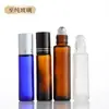 Frasco de Vidro Personalizado para Óleo Essencial Frasco Cosmético Frasco de Perfume com Contas de Caminhada Frasco com Rolo Frascos Portáteis