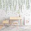 Adhesivos de Pared Escandinavos Simples Pequeños Hojas Verdes Frescas Zócalo Línea de Esquina Superior Planta Papel Autoadhesivo Papel Pintado para Pared Continuo