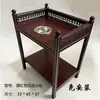 Mesa de Café para Mesa de Mahjong, Mesa de Mahjong Gruesa de Doble Capa, Mesa Auxiliar para Casa de Té, Mesa de Café para Sala de Juegos, Estante para Té, No Requiere Instalación