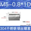 Fabricante en stock acero inoxidable 304 rosca métrica gruesa manguito roscado de alambre de acero tornillo de roscado protectores tornillo de roscado protector M2-M24