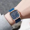 Reloj de Cuarzo para Mujer Shangmei Square con Números Árabes y Correa de Silicona, Moda, Venta Directa de Fábrica, Wholesale
