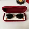 Gafas de Sol Ovaladas Pequeñas Estilo Europeo y Americano, Estilo Retro Moderno, Rostro Pequeño, Protección UV, Gafas de Sol para Uso Diario de Mujer