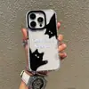 Estuche Transparente con Agujero Grande de Gatito Lindo Manzana 18Pro de Venta Caliente Transfronteriza Funda para Teléfono Antideslizante con Agujero Grande Iphone17