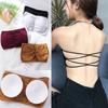 Sutiã push-up antiderrapante sem alças para meninas, sutiã fino sem alças para estudantes, anti-andamento, envoltório de ombro, peito