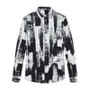 Comercio exterior nueva camisa de manga larga para hombre con solapa que no necesita planchado tendencia impresión digital camisa retro callejera 3020