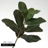 Hojas y Ramas de Magnolia Artificiales para Arreglos Florales y Paisajismo, Hojas Grandes para Decoración de Habitaciones Modelo de Hotel, Plantas Verdes y Flores de Magnolia Falsas