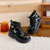 Botas Martin de Moda para Niñas Estilo Británico Retro Mariposa 2026 Primavera y Verano Nuevas Botas de Una Sola Pieza Lolita Botas Cortas Elegantes