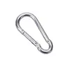 No. 5 5*50mm Mosquetón Galvanizado de Hierro con Forma de Calabaza Gancho de Resorte Hebilla de Seguridad para Exteriores Anillo de Conexión Hebilla para Cadena de Perro