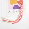 Pulseira Cordão de Nó Espiral Duas Cores Cordão para Celular Chaveiro Arco-Íris Masculino e Feminino Corda Anti-Perda para Celular Acessórios Venda por Atacado