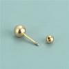Pendientes de Plata de Ley S925 Chapada con Doble Perla Pendientes DIY Pulsera Hecha a Mano Collar Tensor Accesorios Bolsa de Materiales para Accesorios