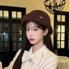 Sombrero de Pescador de Felpa de Pelo de Conejo para Mujer, Estilo Coreano Versátil de Alta Gama para Otoño e Invierno, Sombrero de Cubo para Circunferencia de Cabeza Grande, Sombrero de Cubo de Invierno