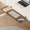 Tablero de Extensión para Escritorio Oficina Escritorio Perforación-Gratis Ampliación Extensión Artefacto Escritorio de Computadora Plegable Bandeja para Teclado
