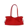 Bolsa de tela de nylon de gran capacidad simple transfronteriza con cordón, bolso de axila, para mujer, nuevo 2026, versátil, para ir al trabajo, bolso de un solo hombro, bolsa grande