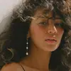 2024 Amazon Pendientes Largos de Borla con Colgante de Perla Pendientes de Hilo para Mujer Versátiles Novia Boda