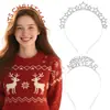 Diadema Navideña de Aleación de Moda Europea y Americana Estrella de Navidad Letra Diadema de Cristal Decoración de Año Nuevo