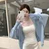Cardigan de Punto de Seda Helada con Aspecto de Lino para Mujer, Estilo Casual, Chal de Abrigo de Verano para Combinar con un Vestido Lencero