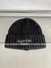 Moda Urbana Europea y Americana Bordado de Letras Hilo Grueso Gorro de Lana para Hombres y Mujeres Parejas Otoño e Invierno Circunferencia de Cabeza Grande Cálido Frío Protección para los Oídos