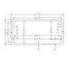 Carcasa de Aluminio para Power Bank de 32*67.5-100mm, Carcasa Pequeña de Aluminio para Regleta DIY, Carcasa de Perfil de Aluminio para Resistencia