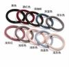 Nueva versión coreana de cuerda para la cabeza de alta elasticidad, fuerte tracción continua, banda de goma negra básica, tienda de 2 yuanes, goma para el pelo, cuerda para el pelo, venta al por mayor