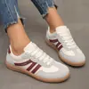 Zapatillas Deportivas Nuevas Alemanas Transfronterizas 2025 Talla Grande para Mujer Exportación Retro Planas para Mujer con Cordones Combinación de Colores Zapatillas Deportivas Europeas y Americanas para Mujer