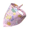 Bandana de Algodón Sarga para Perro Mascota Estilo de Atar Babero Infantil Bufanda para Cabeza de Bebé Empaquetado Individualmente
