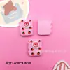 Accesorios de resina para bricolaje, serie de dibujos animados de oso de fresa, funda de teléfono de gel crema, accesorios para el cabello, hebilla de zapato, caja de almacenamiento, parche para taza de agua