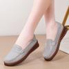 Mocasines cómodos de suela blanda con tacón de cuña antideslizantes, Slip-Ons, Casuales Diarios Versátiles para Pie Ancho, Zapatos tipo Beanie