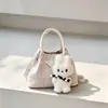Bolsa de trabalho plissada estilo coreano com cinto, nova bolsa de mão de moda vintage 2026, bolsa de ombro e transversal para mulheres