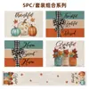 Nuevo Set Combinado de Manteles Individuales y Caminos de Mesa de Otoño para Acción de Gracias, Mantel Individual de Lino Resistente a Manchas con Estampado de Calabaza, Tela Decorativa para Restaurante
