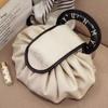 Bolsa de Maquiagem Preguiçosa Feminina 2024 Nova Grande Capacidade Bolsa de Armazenamento de Viagem Bolsa Plana com Cordão para Cosméticos e Artigos de Higiene Pessoal Masculina