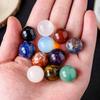 Adornos de bolas de cristal rosa púrpura natural, muestra de mineral de piedra semipreciosa de ágata de cristal, accesorios de cuentas sueltas de bolas sin agujeros para bricolaje